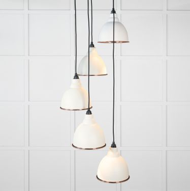 Click Here To Enlarge This Photo Of 49739STE From the Anvil Hammered Copper Brindley Cluster Pendant in Teasel