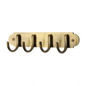 V1079-AT Heritage Brass Coat Hooks on Plate Antique Brass Finish