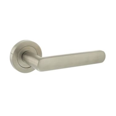 Click Here To Enlarge This Photo Of Atlantic - S42RSN STATUS 'Carolina' Lever on Round Rose – Satin Nickel