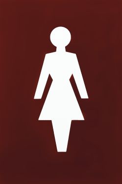 Click Here To Enlarge This Photo Of AR607F Hoppe Arrone 100mm x 150mm Female Sign - (Nylon) Claret - 8508008