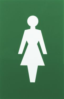 Click Here To Enlarge This Photo Of AR607F Hoppe Arrone 100mm x 150mm Female Sign - (Nylon) Green - 8508071