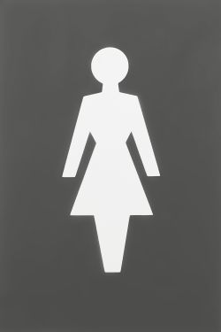 Click Here To Enlarge This Photo Of AR607F Hoppe Arrone 100mm x 150mm Female Sign - (Nylon) Anthracite Grey - 87132312
