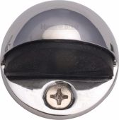 V1080-PC Heritage Brass Shielded Door Stop Polished Chrome Finish