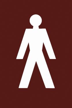 Click Here To Enlarge This Photo Of AR607M Hoppe Arrone 100mm x 150mm Male Sign - (Nylon) Claret - 8508085