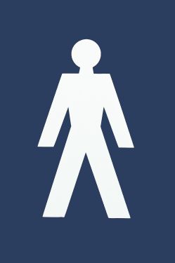 Click Here To Enlarge This Photo Of AR607M Hoppe Arrone 100mm x 150mm Male Sign - (Nylon) Midnight Blue - 8508127