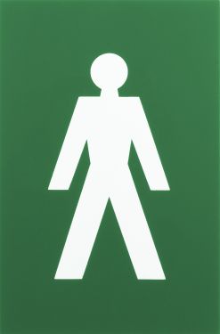Click Here To Enlarge This Photo Of AR607M Hoppe Arrone 100mm x 150mm Male Sign - (Nylon) Green - 8508148