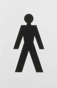 Click Here To Enlarge This Photo Of AR607M Hoppe Arrone 100mm x 150mm Male Sign - (Nylon) Diamond White - 8508106