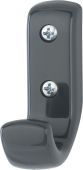 K676 (AR618) Hoppe Arrone Single Coat Hook - (Nylon) Anthracite Grey - 3414882