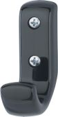 K676 (AR618) Hoppe Arrone Single Coat Hook - (Nylon) Black - 584291