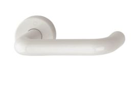 K138/15K (AR600/20) Hoppe Arrone Lever on 6mm Rose - (Nylon) Diamond White - 585946