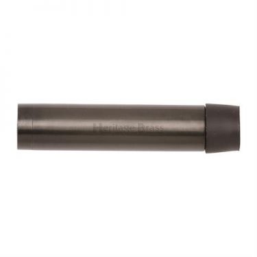 Click Here To Enlarge This Photo Of V1081 64-MB Heritage Brass Cylindrical Door Stop without Rose 64mm (75mm projection inc buffer) Matt Bronze Finish