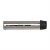 V1081 64-PNF Heritage Brass Cylindrical Door Stop without Rose 64mm (75mm projection inc buffer) Polished Nickel Finish