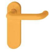 K138/353K (AR600/21) Hoppe Arrone Latch Levers on Radius Plate - (Nylon) Yellow - 8566304
