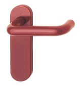 K138/353K (AR600/21) Hoppe Arrone Latch Levers on Radius Plate - (Nylon) Red - 8566290