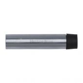 V1081 64-SC Heritage Brass Cylindrical Door Stop without Rose 64mm (75mm projection inc buffer) Satin Chrome Finish