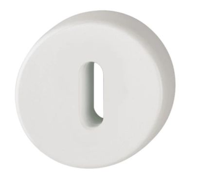 Click Here To Enlarge This Photo Of K15S (AR600/26) Hoppe Arrone Standard Key Escutcheon - (Nylon) Diamond White - 567065