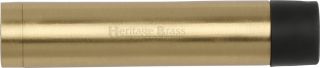 V1081 76-SB Heritage Brass Cylindrical Door Stop without Rose 76mm  (87mm projection inc buffer) Satin Brass Finish