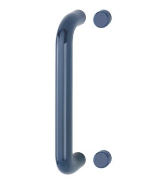 Click Here To Enlarge This Photo Of AR602/300BF Hoppe D' Handle Ø 34mm x 300mm Centres Pull Handle Bolt Fix - (Nylon) Midnght Blue