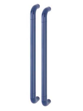 Click Here To Enlarge This Photo Of AR602/600BB Hoppe D' Handle Ø 34mm x 600mm Centres Pull Handle Back To Back - (Nylon) Cobalt Blue