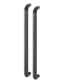 AR602/600BB Hoppe D' Handle Ø 34mm x 600mm Centres Pull Handle Back To Back - (Nylon) Black
