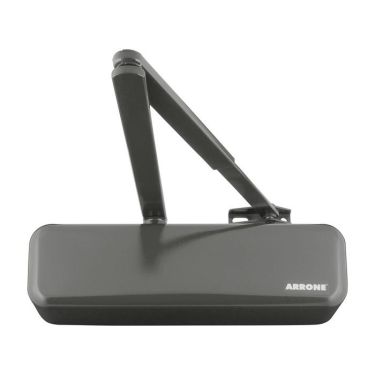 Click Here To Enlarge This Photo Of AR3500-D-AG/AG Hoppe Size 2-4 Overhead Spring Door Closer c/w Backcheck & Delayed Action - RAL7016 Anthracite Grey (11500256)