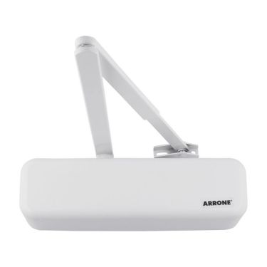 Click Here To Enlarge This Photo Of AR3500-D-DW/DW Hoppe Size 2-4 Overhead Spring Door Closer c/w Backcheck & Delayed Action - RAL9016 Diamond White (87101074)