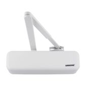 AR3500-D-DW/DW Hoppe Size 2-4 Overhead Spring Door Closer c/w Backcheck & Delayed Action - RAL9016 Diamond White (87101074)