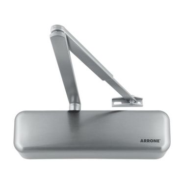 Click Here To Enlarge This Photo Of AR3500-D-SSS/SSS Hoppe Size 2-4 Overhead Spring Door Closer c/w Backcheck & Delayed Action - Satin Stainless Steel (87101069)