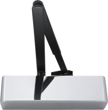 Click Here To Enlarge This Photo Of AR1500-PSS Hoppe Arrone Size 2-4 Overhead Spring Door Closer c/w Backcheck - Polished Stainless Steel with Black arm (87107183)