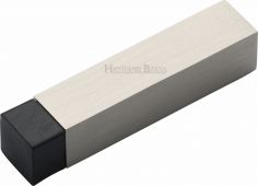V1084-SN Heritage Brass Door Stop Square Wall Mounted Design Satin Nickel Finish