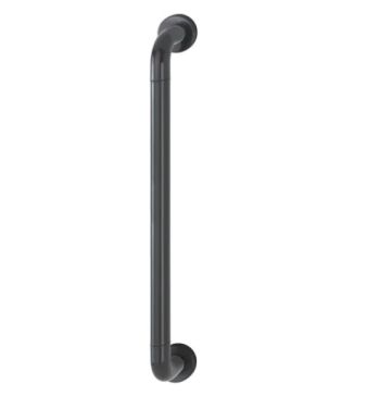Click Here To Enlarge This Photo Of AR602/600CF Hoppe D' Handle Ø 34mm x 600mm Centres Pull Handle Concealed Fix - (Nylon) Black