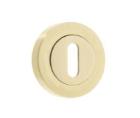 JV503SB Frelan Hardware Jedo Satin Brass Standard Key Escutcheon