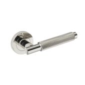 JTHA1810-F Jigtech 'Textura' Lever On Rose Polished Chrome [CE]