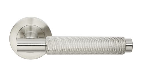 Click Here To Enlarge This Photo Of JTHA1815-F Jigtech 'Textura' Lever On Rose Satin Nickel [CE]