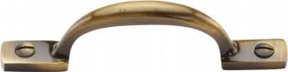 V1090 102-AT Heritage Brass Pull Handle Russell Design 102mm Antique Brass Finish