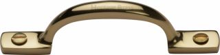 V1090 102-PB Heritage Brass Pull Handle Russell Design 102mm Polished Brass Finish