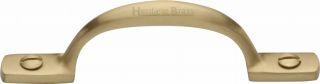 V1090 102-SB Heritage Brass Pull Handle Russell Design 102mm Satin Brass Finish