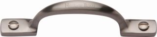 V1090 102-SN Heritage Brass Pull Handle Russell Design 102mm Satin Nickel Finish