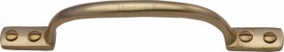 V1090 152-PB Heritage Brass Pull Handle Russell Design 152mm Polished Brass Finish