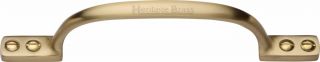 V1090 152-SB Heritage Brass Pull Handle Russell Design 152mm Satin Brass Finish