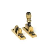 45493 From the Anvil Aged Brass Mushroom Brighton Fastener - Narrow (Square)