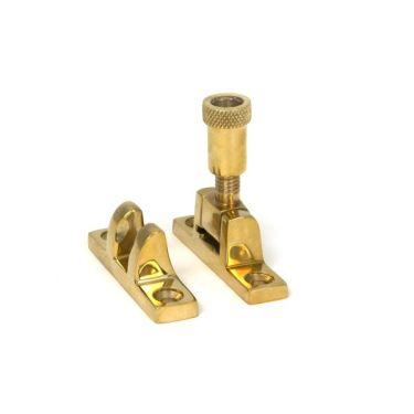 Click Here To Enlarge This Photo Of 45962 From the Anvil Polished Brass Brompton Brighton Fastener - Narrow (Square)