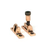 46583 From the Anvil Polished Bronze Brompton Brighton Fastener - Narrow (Square)