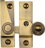 V1104L-AT Heritage Brass Sash Fastener Lockable Antique Brass Finish