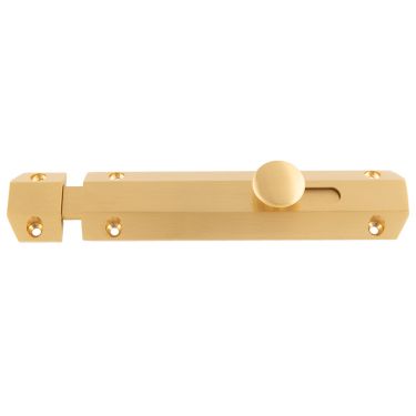 Click Here To Enlarge This Photo Of AQ82SB - Carlisle Brass Flat Surface Bolt 150mm Satin Brass