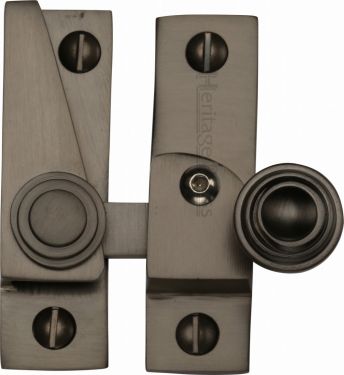Click Here To Enlarge This Photo Of V1104L-MB Heritage Brass Sash Fastener Lockable Matt Bronze Finish