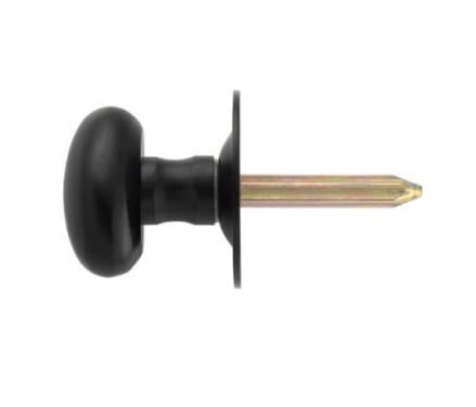 Click Here To Enlarge This Photo Of AA33MB - Carlisle Brass Thumbturn to suit Rackbolt (Oval) Hardened Steel Spline Spindle Matt Black