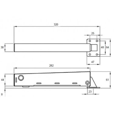 Click Here To Enlarge This Photo Of DC2600 D&E 'Adeco' Hydraulic Gate Closer 50kg - Black