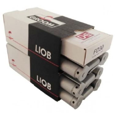 Click Here To Enlarge This Photo Of LDA06-EI30 GROOM Liobex 30 Minute Fire Rated 6" Silver Double Action Spring Hinges (set of 3 hinges) c/w Intumescent (Suitable for 25-44mm thick doors)