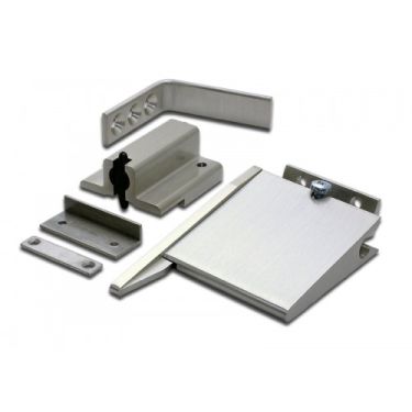 Click Here To Enlarge This Photo Of DSSSSFD MK2 Fire Rated Door Selector (Wedge Shape) - Satin Stainless Steel